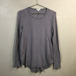 Dylan Purple Thermal Knit Long Sleeve Top